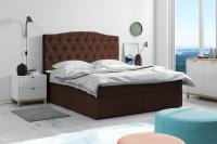 Gulta Boxspring 59 standard Guļamvietas platums: 160 cm, Guļamvietas garums: 200 cm, Platums: 161 cm, Garums: 210 cm, Augstums: 128 cm, Apdares materiāls: audums, Ar veļas kasti: 1, Augstums no grīdas līdz matracim (min): 64 cm, Ar matraci: 1, Kontinentālas: 1, Auduma nosaukums: Trinity 07, Ar pacelšanas mehānismu: 1, Krāsa: tumši brūns