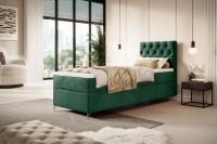 Gulta Chester 80x200 Basic Bonell Boxspring Standard Guļamvietas platums: 80 cm, Guļamvietas garums: 200 cm, Platums: 80 cm, Garums: 208 cm, Augstums: 111 cm, Apdares materiāls: audums, Augstums no grīdas līdz matracim (min): 54 cm, Ar matraci: 1, Kontinentālas: 1, Auduma nosaukums: Monolith 37, Krāsa: zaļš