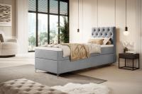 Gulta Chester 80x200 Basic Bonell Boxspring Standard Guļamvietas platums: 80 cm, Guļamvietas garums: 200 cm, Platums: 80 cm, Garums: 208 cm, Augstums: 111 cm, Apdares materiāls: audums, Augstums no grīdas līdz matracim (min): 54 cm, Ar matraci: 1, Kontinentālas: 1, Auduma nosaukums: Monolith 84, Krāsa: gaiši pelēks