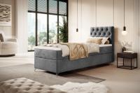 Gulta Chester 80x200 Basic Bonell Boxspring Standard Guļamvietas platums: 80 cm, Guļamvietas garums: 200 cm, Platums: 80 cm, Garums: 208 cm, Augstums: 111 cm, Apdares materiāls: audums, Augstums no grīdas līdz matracim (min): 54 cm, Ar matraci: 1, Kontinentālas: 1, Auduma nosaukums: Monolith 92, Krāsa: tumši pelēks