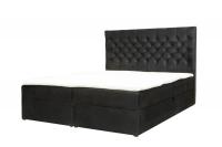 Gulta Colier Boxspring standard Guļamvietas platums: 180 cm, Guļamvietas garums: 200 cm, Platums: 190 cm, Garums: 210 cm, Augstums: 122 cm, Apdares materiāls: audums, Ar veļas kasti: 1, Augstums no grīdas līdz matracim (min): 44.5 cm, Ar matraci: 1, Kontinentālas: 1, Auduma nosaukums: Bluvel 19, Ar pacelšanas mehānismu: 1, Krāsa: melns