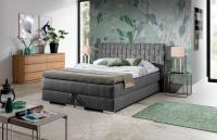 Gulta Kacper 4 Boxspring Standard Guļamvietas platums: 140 cm, Guļamvietas garums: 200 cm, Platums: 160 cm, Garums: 212 cm, Augstums: 109 cm, Apdares materiāls: audums, Ar veļas kasti: 1, Ar resti: 1, Ar matraci: 1, Kontinentālas: 1, Auduma nosaukums: Aston 17, Krāsa: pelēks