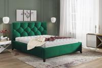 Gulta Kasandra Basic Standard ar stelāžu Guļamvietas platums: 160 cm, Guļamvietas garums: 200 cm, stelāžas tips: Easypack, Platums: 175 cm, Garums: 220 cm, Augstums: 108 cm, Apdares materiāls: audums, Ar resti: 1, Auduma nosaukums: Kronos 19, Krāsa: zaļš