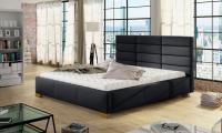 Gulta Mars Basic Standard ar stelāžu Guļamvietas platums: 160 cm, Guļamvietas garums: 200 cm, stelāžas tips: Easypack, Platums: 178 cm, Garums: 223 cm, Augstums: 106 cm, Apdares materiāls: audums, Ar resti: 1, Auduma nosaukums: Matt Velvet 99, Krāsa: melns