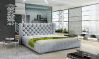 Gulta Preston Basic Standard ar stelāžu Guļamvietas platums: 80 cm, Guļamvietas garums: 200 cm, stelāžas tips: Easypack, Platums: 110 cm, Garums: 223 cm, Augstums: 106 cm, Apdares materiāls: audums, Ar resti: 1, Auduma nosaukums: Fresh 33, Krāsa: gaiši pelēks