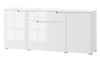 Kumode Selene 36 Platums: 180 cm, Dziļums: 40 cm, Augstums: 80 cm, Ar durtiņām: 1, Ar atvilktnēm: 1, Izgatavošanas materiāls: laminēta KSP + MDF plāksnes, Durtiņu skaits: 4, Atvilktņu skaits: 1, Krāsa: balts