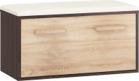 Pufs Rio 25 Platums: 84 cm, Korpusa krāsa: tumša sonoma, Elementu krāsa: sonoma, Augstums: 45 cm, Materiāls: LKSP
