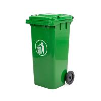 Sadzīves atkritumu konteineris Container 120L Augstums: 94.6 cm, Platums: 56 cm, Dziļums: 46.5 cm, Izgatavošanas materiāls: HDPE, Ietilpība: 120 l, Svars: 7.2 kg, Krāsa: zaļš
