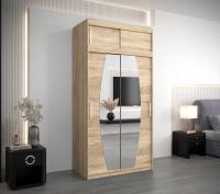 Skapis Elypse Plus Platums: 120 cm, Dziļums: 62 cm, Augstums: 240 cm, Izgatavošanas materiāls: LKSP + finieris, Virsma: Matēta, Plauktu skaits: 8, Spoguļa novietojums: pa vidu, Bīdāmās durvis: 1, Ar spoguli: jā, ar plauktiem: 1, Krāsa: sonoma