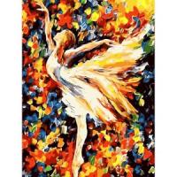Akrila krāsas un kanvas attēlu gleznošana pēc numuriem "Ballerina" 40x50cm