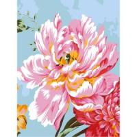 Akrila krāsas un kanvas attēlu gleznošana pēc numuriem "Peony" 30x40cm
