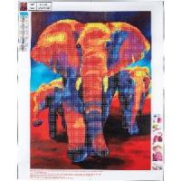 Dimanta mozaīka "Elephant" 40x50cm