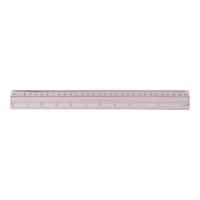 Lineāls 30cm caurspīdīgs, ar rokturi
