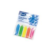 Plastikāta indeksi FOROFIS 5 neona krāsas x 20lp. 44x12mm