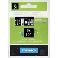 DYMO D1 lente 24 mm x 7 m / balta uz melna (53721 / S0721010)