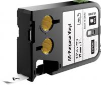 Dymo XTL vinila lente 12 mm x 7 m / melna uz balta (1868751)