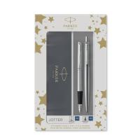 Komplekts Parker - pildspalva + lodīšu pildspalva Jotter Stainless Steel CT - 2093258
