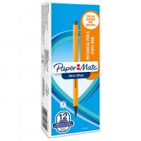 Pieštukas automatinis Paper Mate Non-Stop | 0,7 mm | HB #2 | geltonomsas korpusas | 12 vnt.