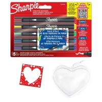 Sharpie kūrybiniai akriliniai žymekliai, 5 spalvų rinkinys – 2201069 / Magnetas / Širdelė tapybai / Valentino diena