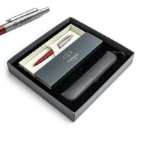 Dovanų rinkinys: tušinukas Parker Jotter Kensington Red CT“ – 1953241 su graviravimu / dėklas / dovanų rinkinys