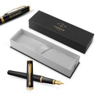 Parker Meridian juodos matinės spalvos GT plunksnakotis (F) – 2231400 su graviravimu
