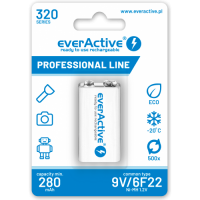 Baterija everActive 6F22, HR6FA, HR9F, 6AM6, K9V, PP3 9V 320mAh NiMH