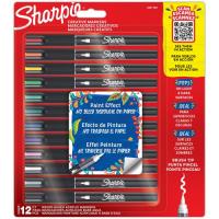 Kūrybiški Sharpie akriliniai žymekliai pagrindinių spalvų (kūginis galiukas) 12 vnt. - 2201183