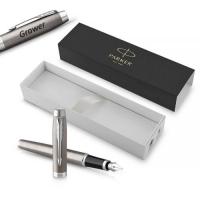 Parker IM Essential Stainless Steel CT (M) plunksnakotis su graviravimu / Dėžutė