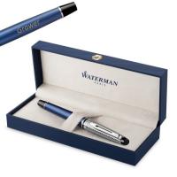 Waterman Expert Deluxe Metallic Blue CT (F) plunksnakotis - 2187650 su graviravimu