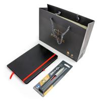Parker Jotter Kensington Red lodīšu pildspalva ar A5 blociņu un dāvanu maisiņu