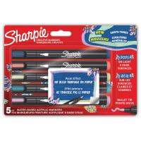 Radošie Sharpie akrila marķieri zemes krāsās (konusveida uzgalis) 5 gab. - 2213380
