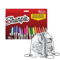 Sharpie Fine 18 krāsu komplekts ar krāsu maisiņu