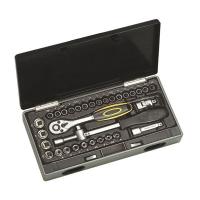 Instrumentu atslēgu muciņu 1/4'' komplekts 40 daļas