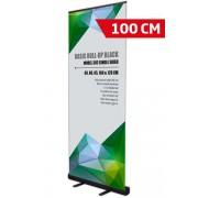 ROLL UP baneris - melns 229/58, 100x220cm