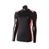 Woman Half Sleeves Round Neck (Melna / Rozā, XS) | 8025006745160  | 8025006745160