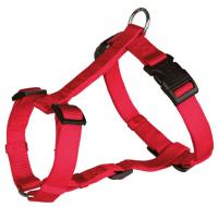 Amber Crown Classic Neilon Harness Red, 30-50cm / 15mm - neilona krūšu siksna