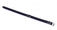 Amber Crown Oiled Collar stitched Black, 65cm*30mm - kaklasiksna no ieeļļotas ādas