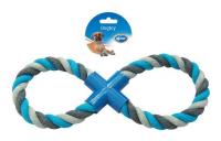 Duvo Plus Knotted Cotton 8-pull Ring, 33cm - kokvilnas striķis