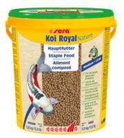 Sera Koi Royal Nature Medium, 21L / 5,65kg - peldošās granulas koi karpām