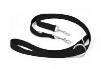 Trixie Classic Adjustable Neilon Leash Black, 20mm/2m - daudzfunkcionālā pavada